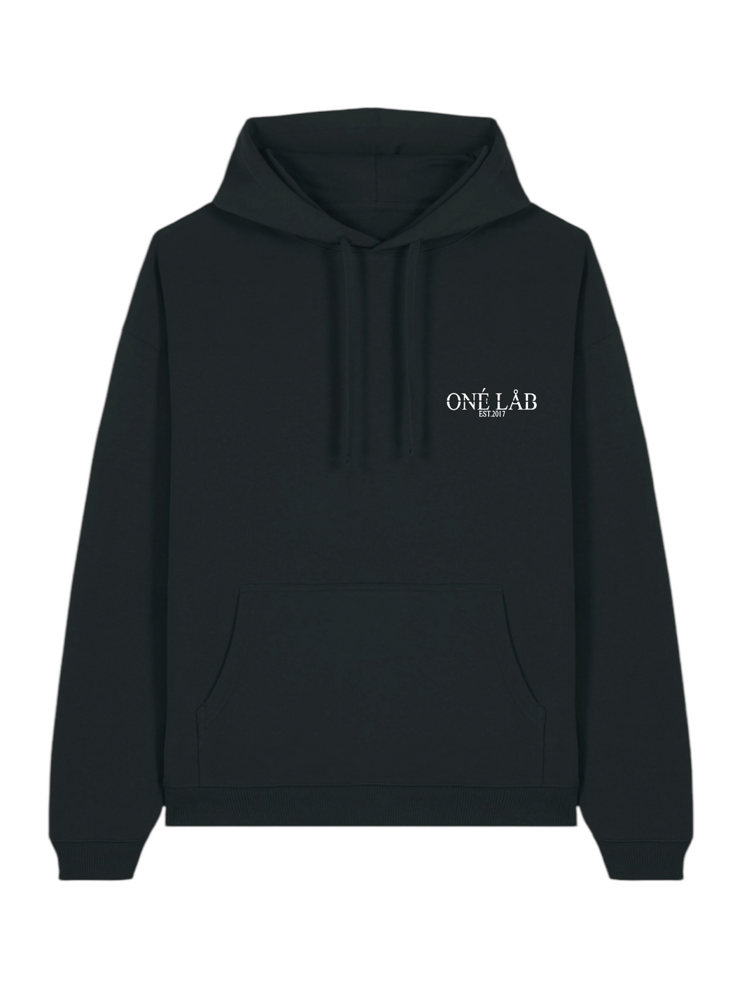 ONÉ LÅB HOODIE  BLACK rechts