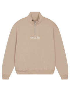 ONÉ LÅB SWEATER MIT REISSVERSCHLUSS I DUST