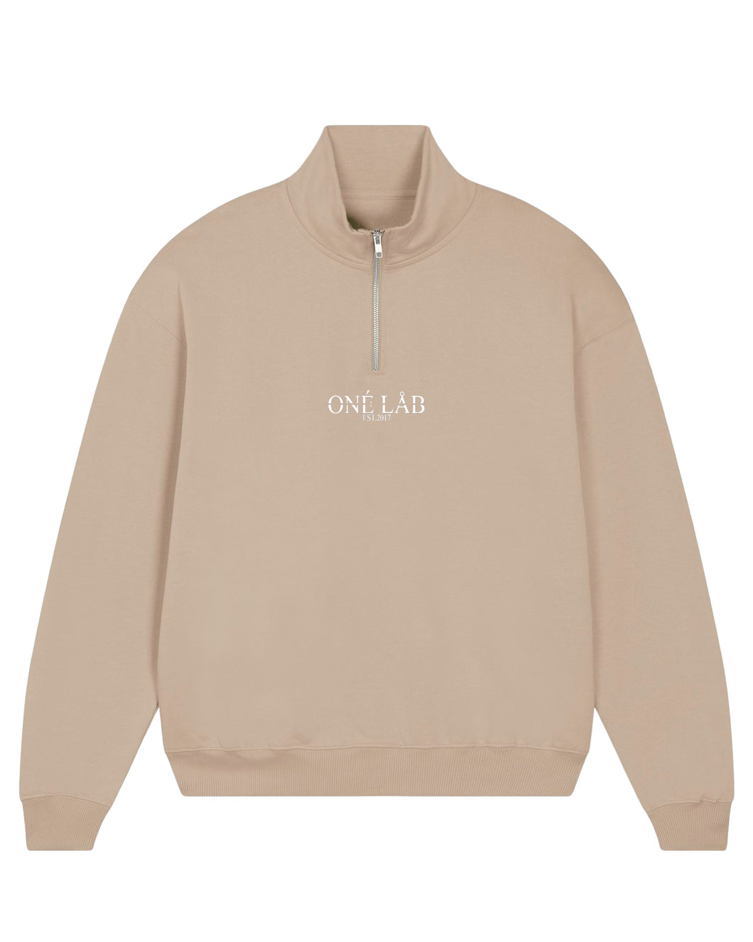 ONÉ LÅB SWEATER MIT REISSVERSCHLUSS I DUST