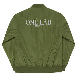 PREMIUM RECYCELTE BOMBERJACKE I GREEN