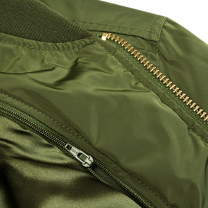 PREMIUM RECYCELTE BOMBERJACKE I GREEN