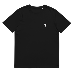HEART BIO BAUMWOLL T-SHIRT BLACK