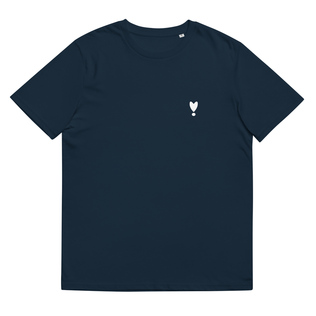 HEART BIO BAUMWOLL T-SHIRT NAVY